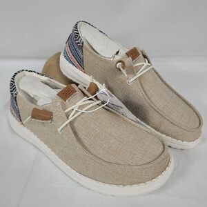 Hey Dude Wendy Funk Crafted Serape Stripe Women's Casual Shoe Size 7 New In Box